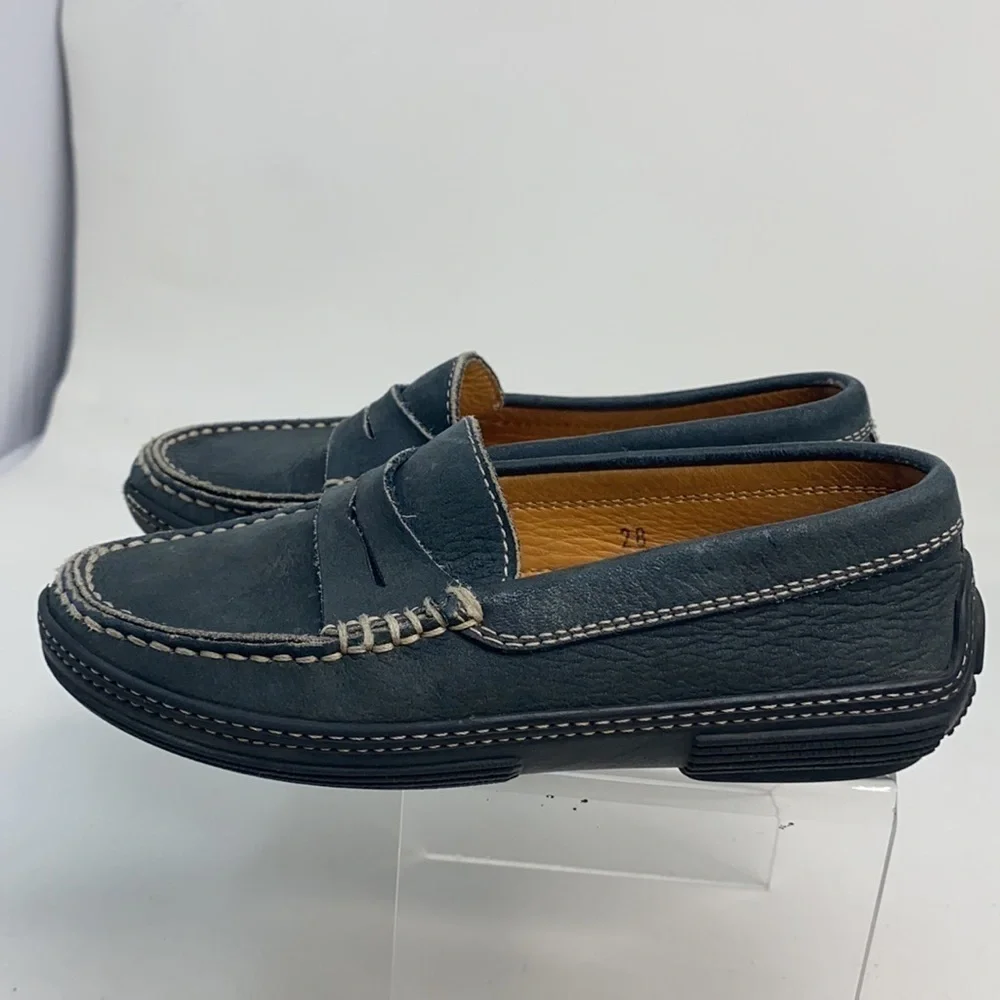 Tod’s Sz 28 Kids Suede Slip On Moccasins Loafers